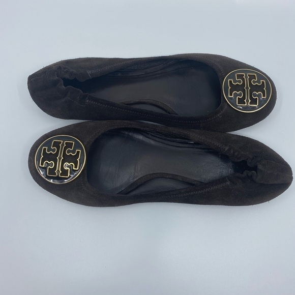 TORY Burch brown suede flats. - Picture 8 of 9